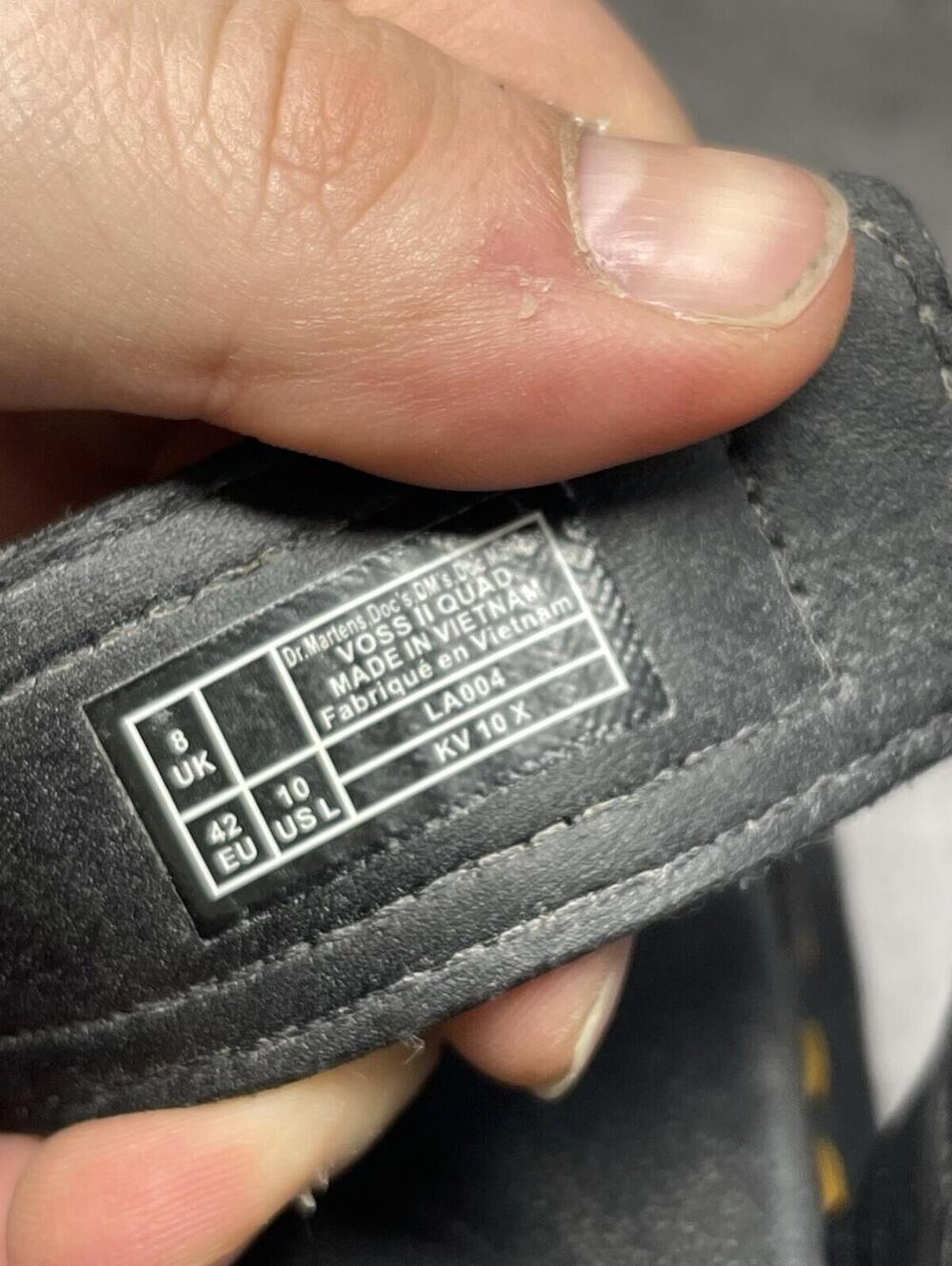 Dr Martens Voss Quad Platform Sandals Womens Size 10 Black Strap - Picture 10 of 11